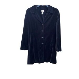 J. Jill Black Velvet Blazer